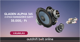 Gladen Audio ALPHA 165 két utas autóhifi hangszóró 