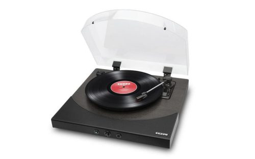 ION  Wireless Turntable with built-in Stereo Soundbar PREMIER LP BK