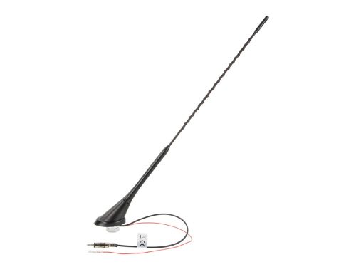 AM/FM tetőantenna erősítővel, 56°-os dőlésű 16V pálca, DIN (apa) csatlakozó, 12 V külső táplálás 152000-32