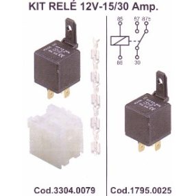 Relé 30/20A 12V (5 sarus)  Kód: 1795.0025