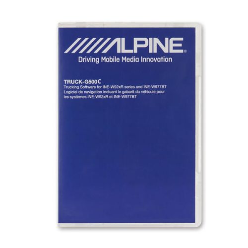 ALPINE  Teherautó-szoftver INE-W987D / X800D-U / X800D-ML / X800D-V / X800D-V447 / X800D-S906 készülékekhez TRUCK-G500C