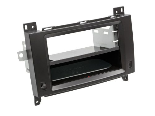 Mercedes Vito, Viano (W639) 2006-2014 1 DIN autórádió beépítő keret INBAY Qi töltős rekesszel fekete 241190-36-1
