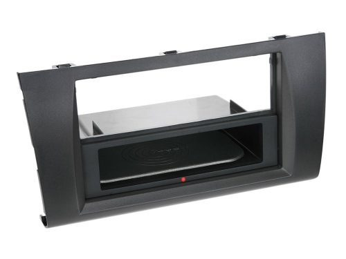 Suzuki Swift (MZ/EZ) 2005-2010 1 DIN autórádió beépítő keret INBAY Qi töltős rekesszel fekete 241292-01