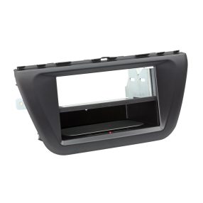 Suzuki SX4 S-Cross (JY) 2013-2021 1 DIN autórádió beépítő keret INBAY Qi töltős rekesszel fekete 241294-08-1