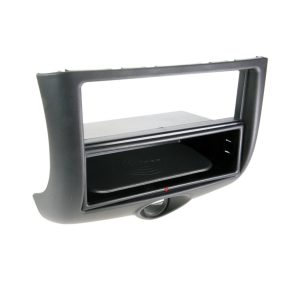 Toyota Yaris, Yaris Verso (P1/P2) 1 DIN autórádió beépítő keret INBAY Qi töltős rekesszel fekete 241300-04