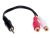 RCA aljzat - 3,5mm Jack átalakító kábel 311490-03