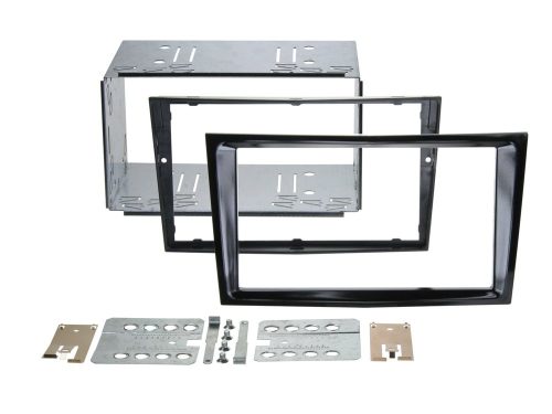 Opel Astra H, Corsa D, Zafira B 2 DIN autórádió beépítő keret, fényes fekete (piano black) 381230-24-3