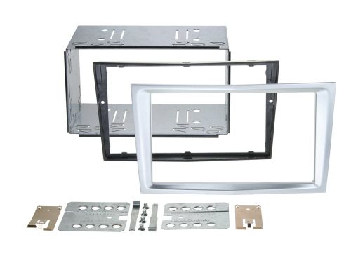 Opel Astra H, Corsa D, Zafira B 2 DIN autórádió beépítő keret, matt króm (matt-chrome) 381230-24-4
