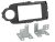 Toyota Yaris (XP13) 2011.10-2014.07 dupla DIN autórádió beépítő keret Fekete 381300-25-2