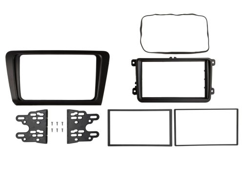 2-DIN rádió beépítő keret Skoda Octavia (5E) 2013-2020 Fekete 381320-40-1