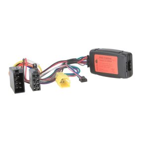   Nissan/Renault/Dacia/Opel kormánytávkapcsoló interface ISO/sárga Mini ISO, OEM készülék kijelzővel 42k-1250-000