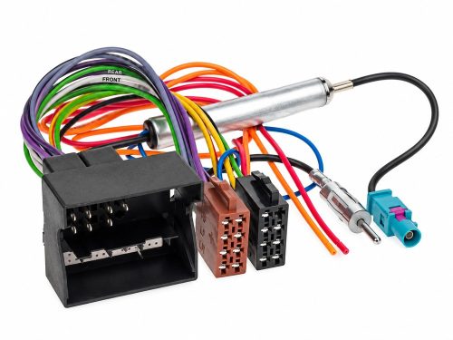 ACV Opel Quadlock – ISO adapterkábel Fakra-DIN antennaadapterrel, fantomtáppal, Astra H, Corsa C/D, Vectra C, Zafira B 552137-F