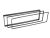 Műanyag kiemelő keret ISO fiókhoz 2x 2,5mm, 2x4mm, 2x10mm 571977-C