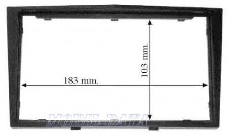 Opel Dupla DIN rádió beszerelő keret 572323-FLC