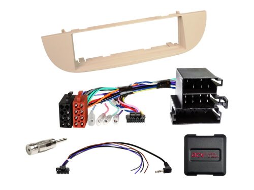 Fiat 500 1 DIN szerelőkészlet autórádió cseréhez 611094-23-1