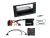 Ford C-Max, Fiesta, Focus, Fusion, Transit 2 DIN autórádió beépítő készlet kormánytávirányító adapterrel, CAN-Bus 611114-08-4