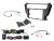 BMW 2-DIN beszerelőkészlet autórádió cseréhez fekete  621023-20-2 