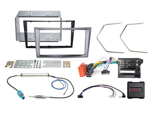 Opel 2-DIN antracit színű szerelőkészlet autórádió cseréhez 621230-24-1