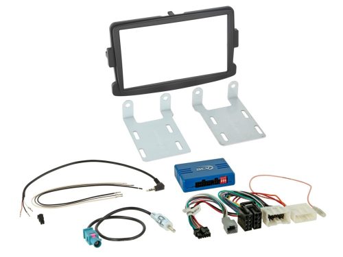 Dacia, Fiat, Nissan, Opel, Renault 2-DIN szerelőkészlet autórádió cseréhez 621250-14-2