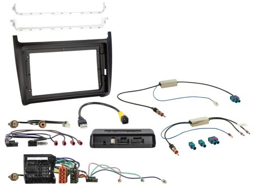 Rádió beépítő készlet 9 colos készülékekhez, VW Polo (6R), i-dapter funkcióval 621320-90-1
