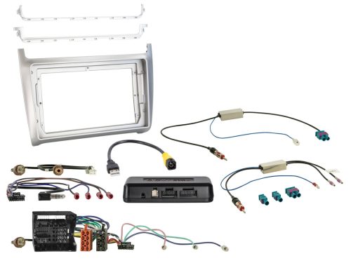 Rádió beépítő készlet 9 colos készülékekhez, VW Polo (6R), i-dapter funkcióval ezüst színű 621320-90-2