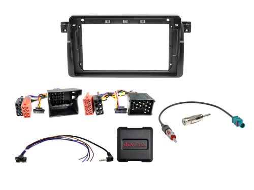 Rádió beépítő készlet 9 colos készülékekhez, BMW 3-as sorozat (E46) 1998-2007, kormánytávvezérlővel 691023-90-1