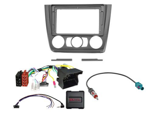 Rádió beépítő készlet 9 colos készülékekhez, BMW 1-es sorozat 2007-2013, manuális klímás modellekhez, kormánytávvezérlővel 691023-93-1