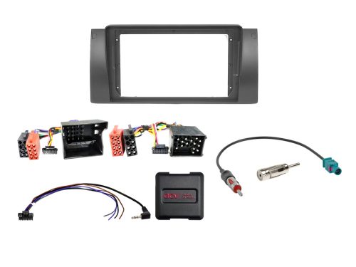 Rádió beépítő készlet 9 colos készülékekhez, Fiat 500 (ZAF 312) 2015-2024, i-dapter interfésszel és kormánytávvezérlővel 691094-94-1