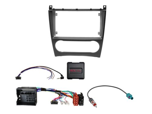 Rádió beépítő készlet 9 colos készülékekhez, Mercedes C-osztály, CLC, CLK (2004-2011), kormánytávvezérlővel 691190-92-1