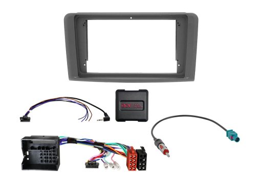 Rádió beépítő készlet 9 colos készülékekhez, Mercedes M-osztály (W164) és GL (X164), kormánytávvezérlővel 691190-98-1