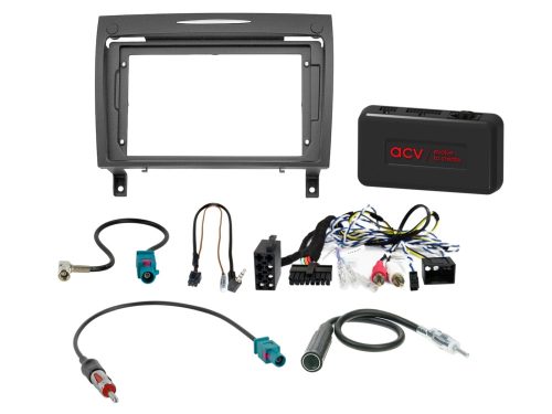 Rádió beépítő készlet 9 colos készülékekhez, Mercedes SLK (R171) 2004-2008, Harman Kardon rendszerhez, kormánytávvezérlővel 691191-90-2