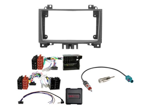 Rádió beépítő készlet 9 colos készülékekhez, Mercedes Sprinter és VW Crafter I, kormánytávvezérlővel 691191-91-1