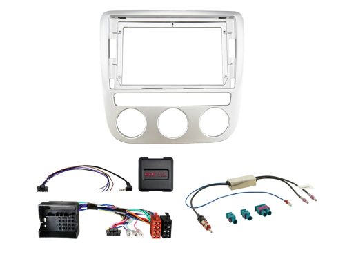 Rádió beépítő készlet 9 colos készülékekhez, VW Scirocco III, Ezüst (II. verzió) 691320-96-4