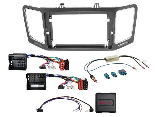 Rádió beépítő készlet 9 colos készülékekhez, Seat Alhambra (7N) és VW Sharan (7N), kormánytávvezérlővel 691320-97-1