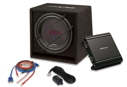 ALPINE  12"-os (30 cm-es) nagy teljesítményű mélynyomó csomag SBG-30KIT