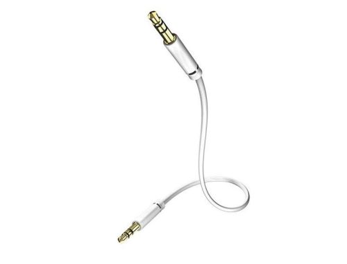 IN-AKUSTIK STAR Audio MP3 3,5 Phone<>3,5 Phone 0,5 white JACK-JACK Audio Cable IN003101005