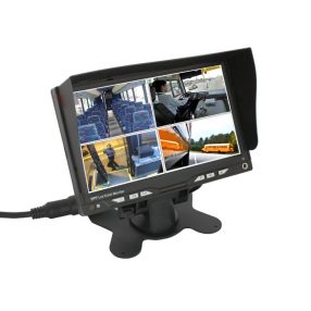 ABM univerzális 7'' TFT-LCD QUAD monitor (12/24V) audio bemenettel 