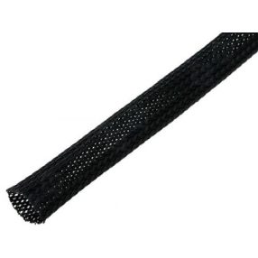 Fonott poliészter kábelvédő 4 mm, Kígyóbőr BP.04-BK