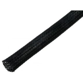 Fonott poliészter kábelvédő 8 mm, Kígyóbőr BP.08-BK