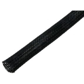 Fonott poliészter kábelvédő 12 mm, Kígyóbőr BP.12-BK