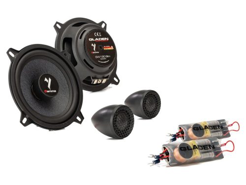 Gladen Audio Gamma 130.2 Slim 2 utas lapos komponens hangszóró szett, 130 mm