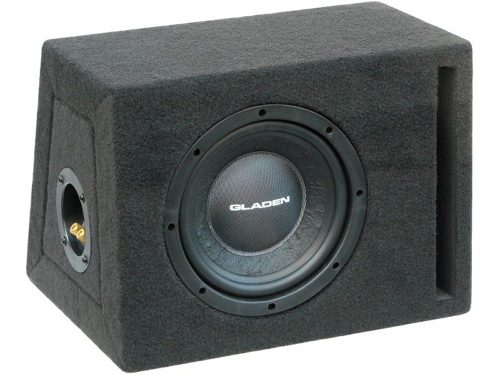 Gladen Audio RS 08 BR autóhifi subwoofer reflex ládában 