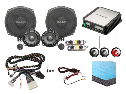 Gladen BMW Plug and Play hangrendszer hangszóró cserével G modellekhez gyári RAM egységgel GA-SU-BM-RAM-BASIC-C