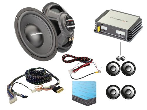 Gladen Soundup Plug and Play hangrendszer Tesla Model 3 vagy Y SR és SR+ felszereléssel