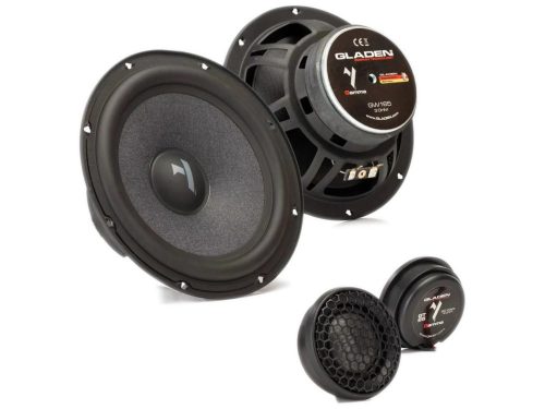 Gladen Audio Gamma 165.2-AC 2 utas aktív komponens hangszóró szett keresztváltó nélkül, 165 mm