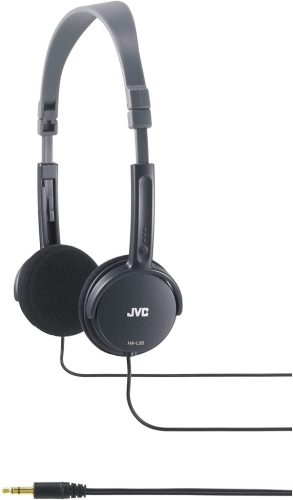 JVC HA-L50-B fülre illeszkedő összecsukható fejhallgató, 30mm neodímium meghajtóval, fekete