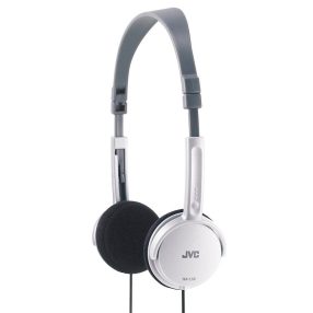   JVC HA-L50-W fülre illeszkedő összecsukható fejhallgató 30mm neodímium hangszóróval fehér színben