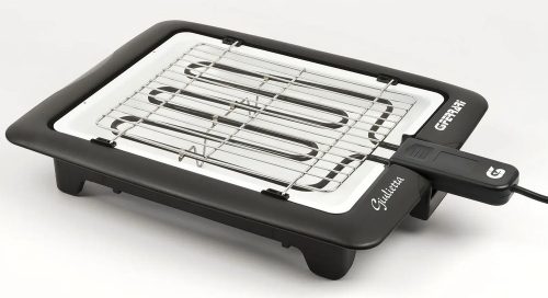 G3 Ferrari G10024 elektromos asztali barbecue grill 2000 W, rozsdamentes acél ráccsal, porcelán tálcával