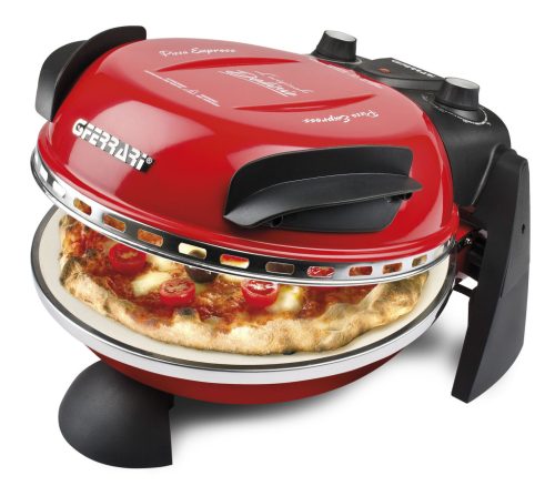 G3 Ferrari G10006 EVO Forno Pizza Delizia Red, eredeti piros színű olasz házi pizza sütő, 5 perc alatt, 400 fokon, 31cm-es pizza