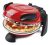 G3 Ferrari G10006 EVO Forno Pizza Delizia pizzasütő 400°C-ig, 31 cm-es pizza, tűzálló kővel, 2 pizzalapáttal, piros színben